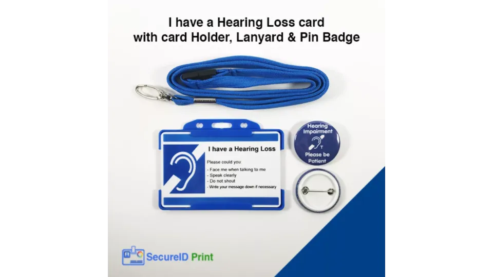 Stylish and Customizable Hearing Loss Cards: Empowering Communication and Accessibility