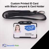 Custom Printed ID Cards for Businesses, Schools & Carers – Staff Badges with Optional Lanyard