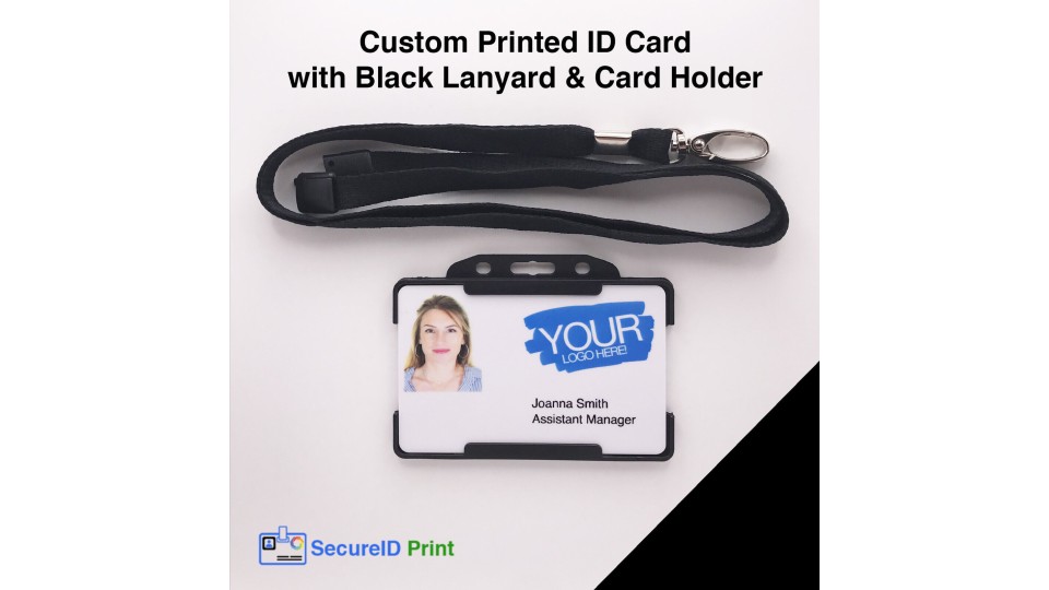 Custom Printed ID Cards for Businesses, Schools & Carers – Staff Badges with Optional Lanyard