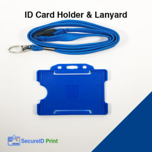 id card holder blue