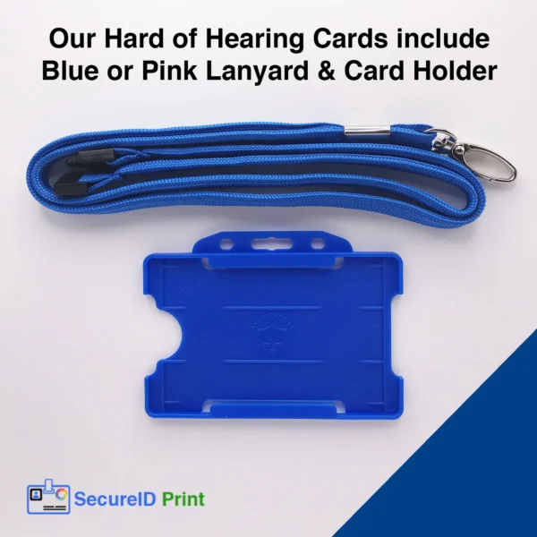 Lanyard & Card Holder Blue