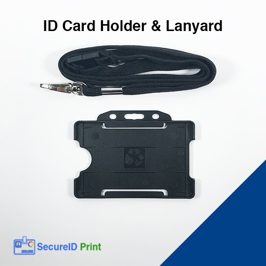 id card holder black